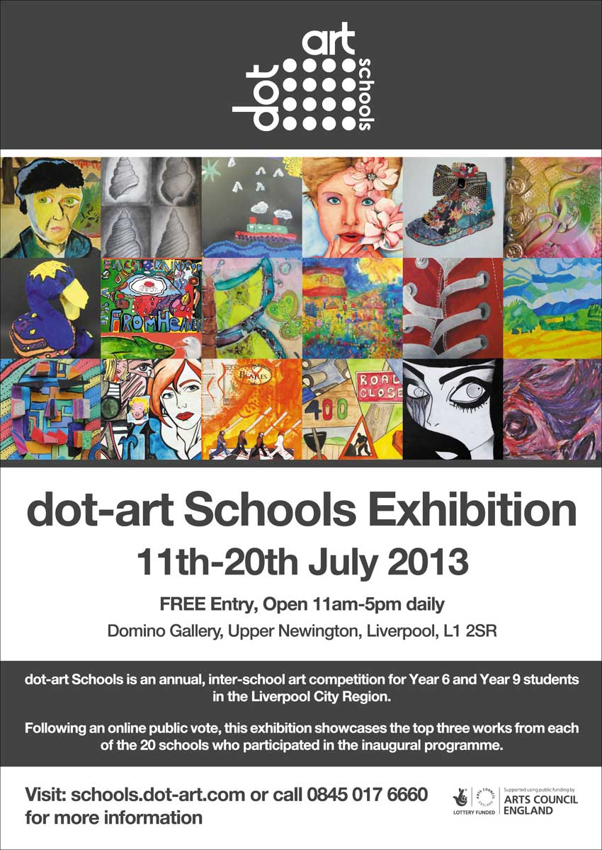 dot-art Schools Exhibition Flyer