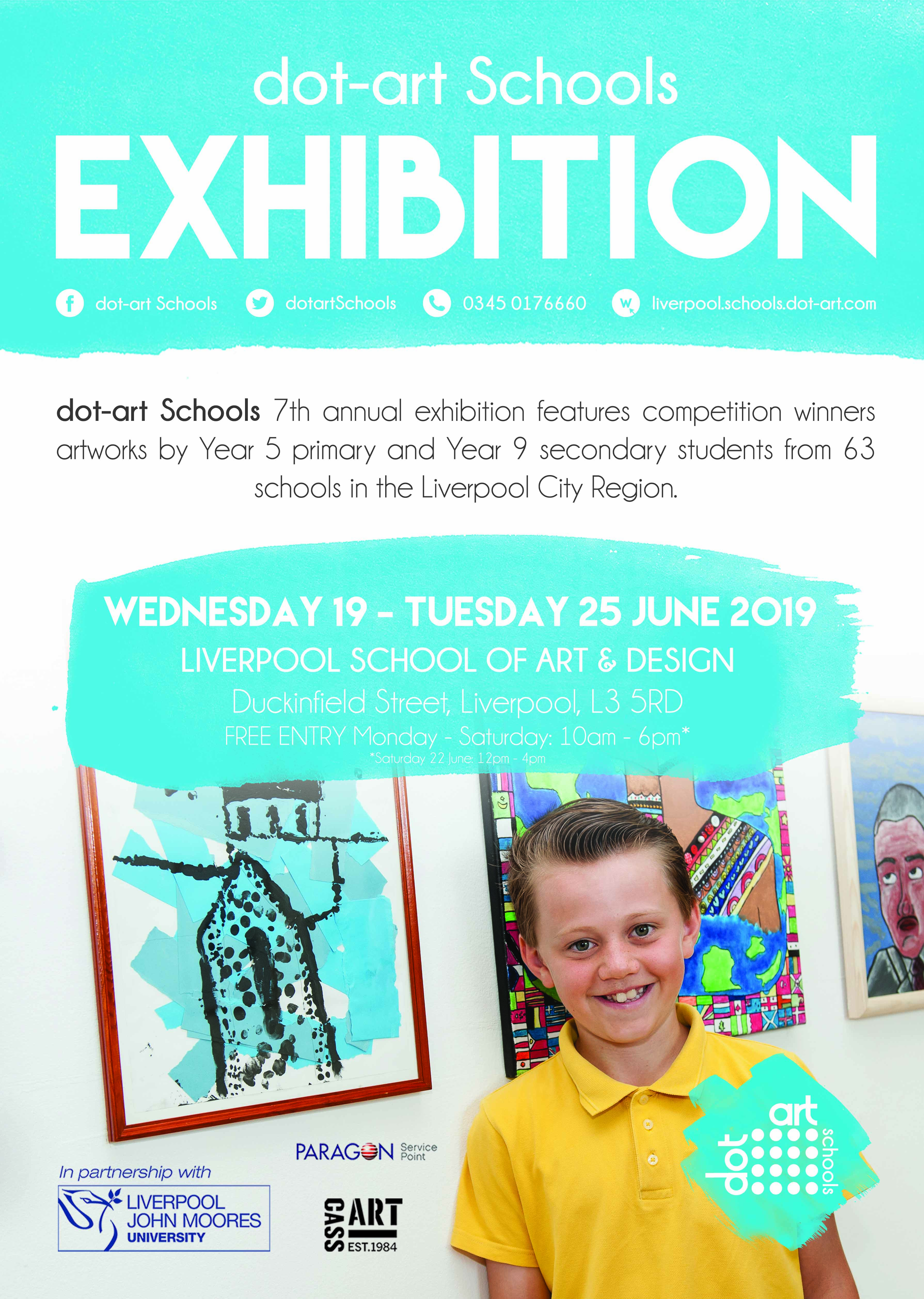 dot-art Schools Exhibition Flyer 2019