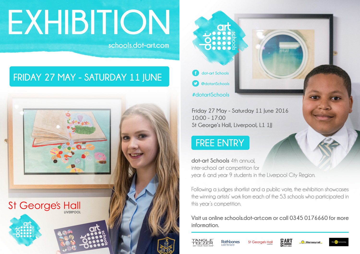 dot-art Schools Exhibition Flyer 2016