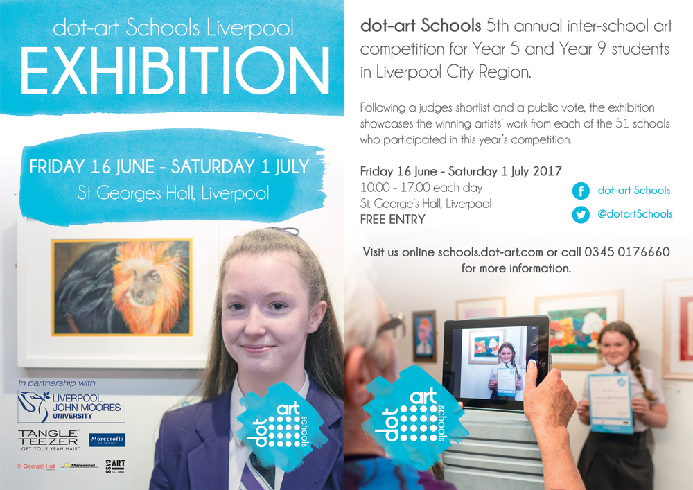 dot-art Schools Exhibition Flyer 2017